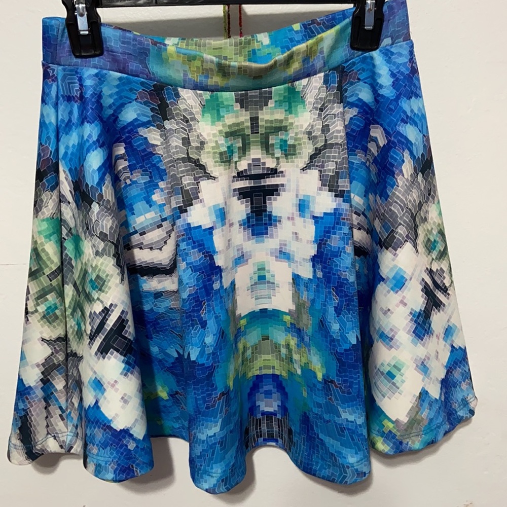 Allsaints Pixel Art Skater Skirt